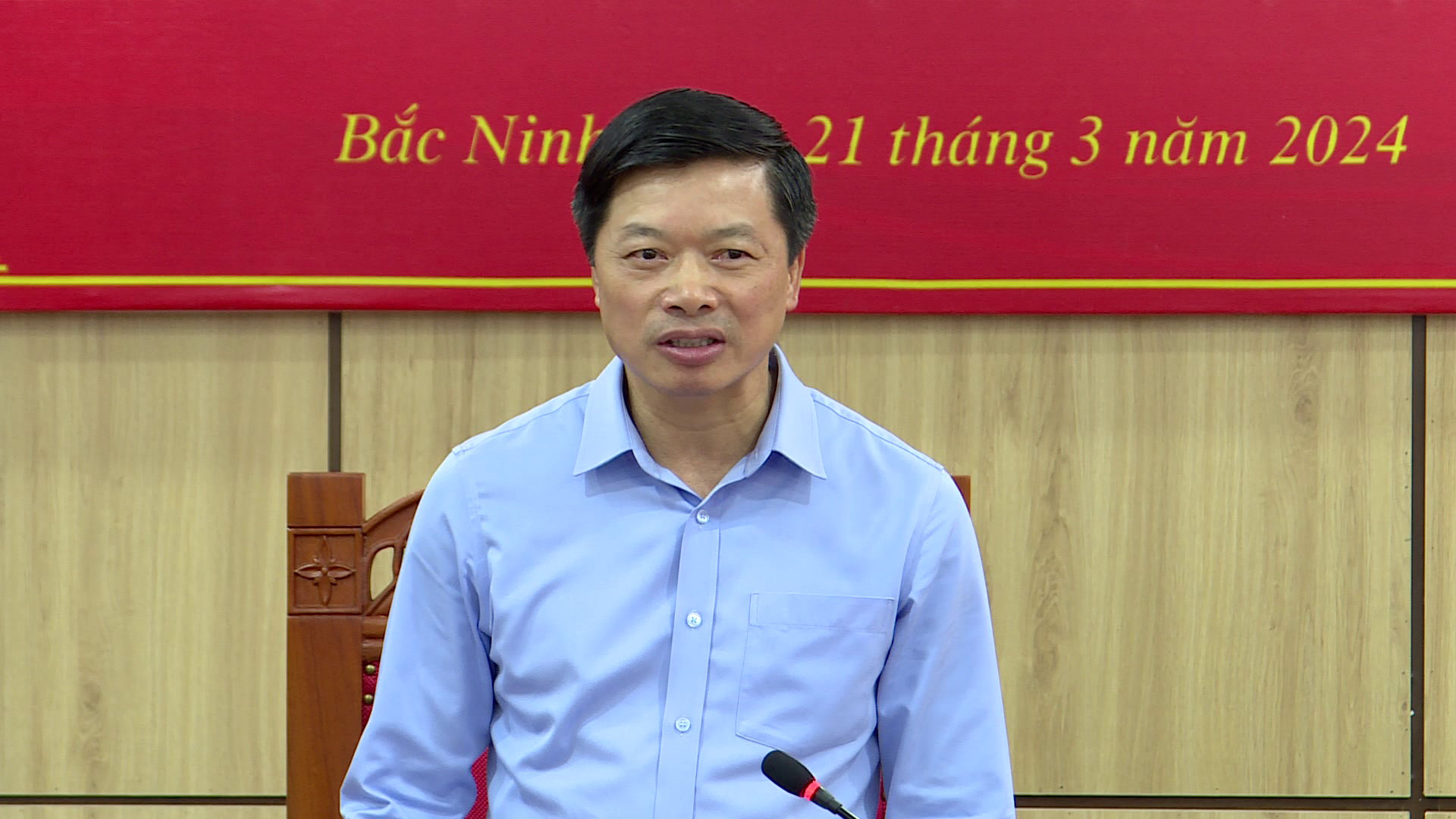 Phó Chủ tịch UBND tỉnh Đào Quang Khải phát biểu tại hội nghị